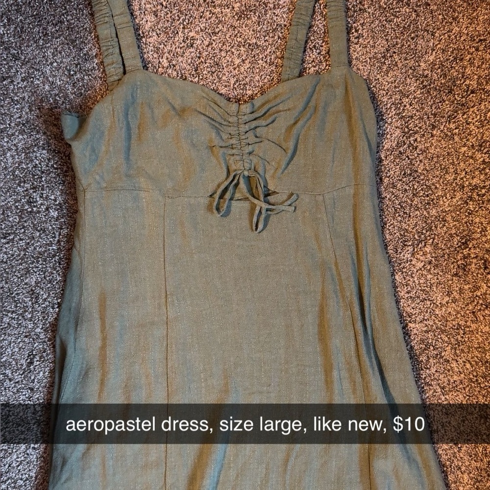 Aeropostale Olive Green Sundress